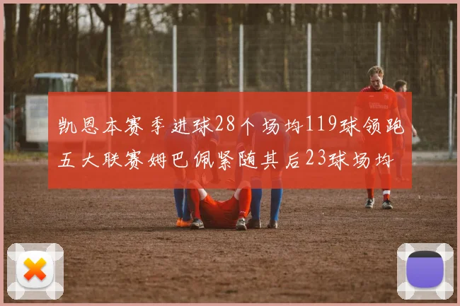 凯恩本赛季进球28个场均119球领跑五大联赛姆巴佩紧随其后23球场均115球