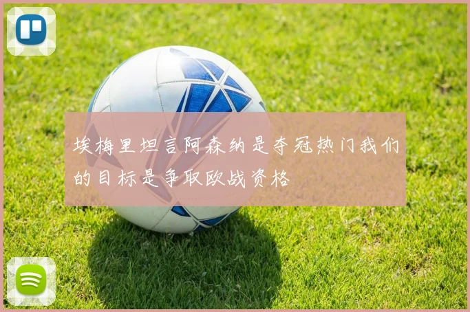 埃梅里坦言阿森纳是夺冠热门我们的目标是争取欧战资格